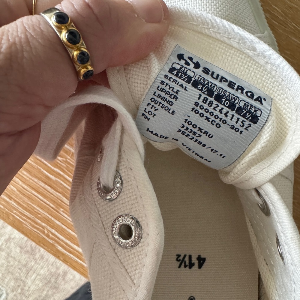 Superga White Canvas Sneakers - Picture 12 of 13